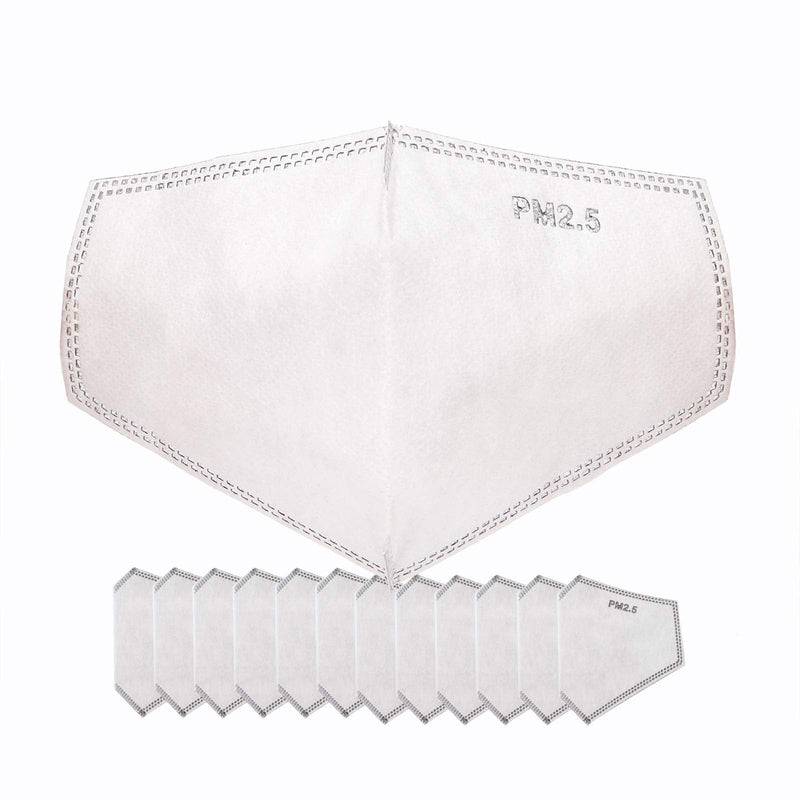 [Australia] - 30PCS New Upgrade 3D PM2.5 Activated Carbon Filter Insert Adult Five Layers 3D Cutting PM 2.5 Filter Dustproof Air Pollution Replaceable Paper Larger Protection Area 30 