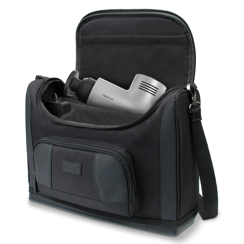 [Australia] - USA Gear Massage Gun Carrying Case - Massage Gun Case with Water Resistant Exterior, Customizable Interior Compatible with Theragun Prime Plus, Hyperice Hypervolt, Theragun Pro & More Black 