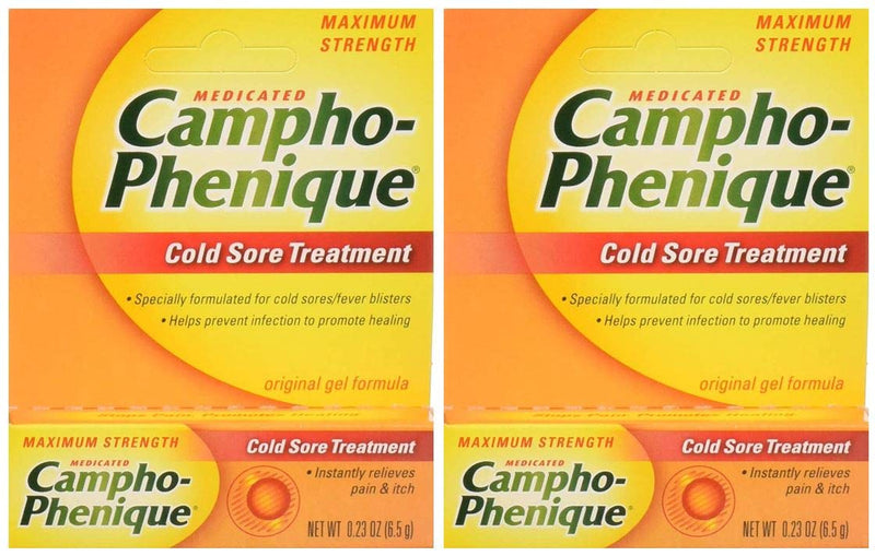 [Australia] - Campho-Phenique Cold Sore Treatment, Maximum Strength, Original Gel Formula, 2 Pack 