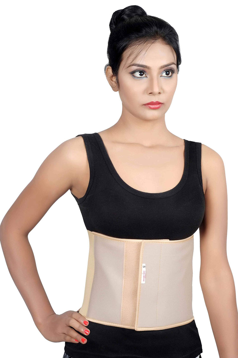 Wonder Care Abdominal Binder for Men and Women/Postpartum Post-Operative Post-Surgery Wrap/Abdomen Navel Umbilical Hernia Support Belt (M: 32"-36") M (32"-36")