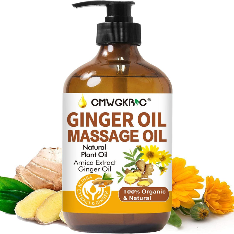[Australia] - Ginger Oil,Ginger Massage Oil for Lymphatic Drainage,Natural Body Oil for Skin,Arnica Oil,Sore Muslce Massage Oil,Spa Ginger Oil-Warming and Relaxing for Mothers Day Gifts&Fathers Day Gift 