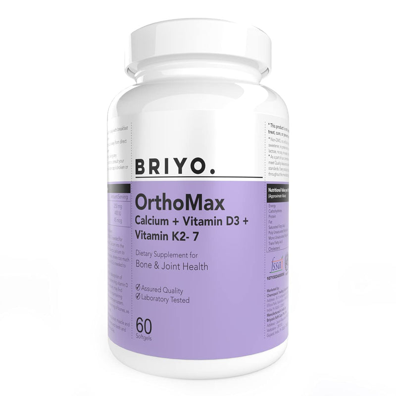 Orthomax - Vitamin D3 & K2-M7 + Calcium Dietary Supplement