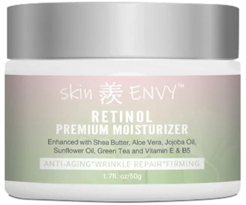 Retinol Anti-Aging Cream – With Hyaluronic Acid, Shea Butter, Vitamin E & Green Tea | Hydrating, Nourishing & Wrinkle-Reducing | 20% of Profits Donated to USA Children’s Charities | 1.7oz