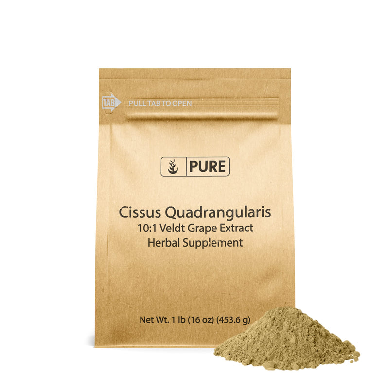 [Australia] - Pure Original Ingredients Cissus Quadrangularis (1lb) Traditional Herbal Supplement, Veldt Grape, Non-GMO, Lab-Verified 1 Pound (Pack of 1) 
