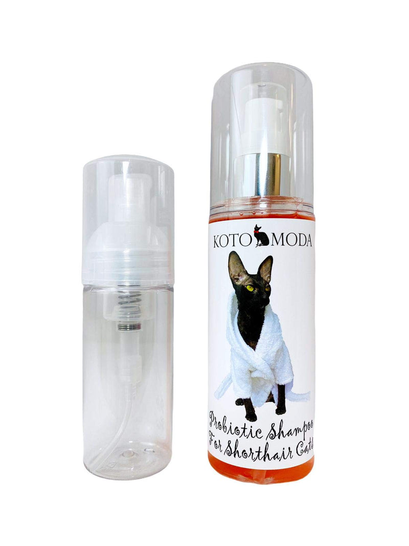 Probiotic Shampoo for Shorthair Cats 120 ml with Foam Pump, Cornish Rex, Devon Rex, Oriental - PawsPlanet Australia