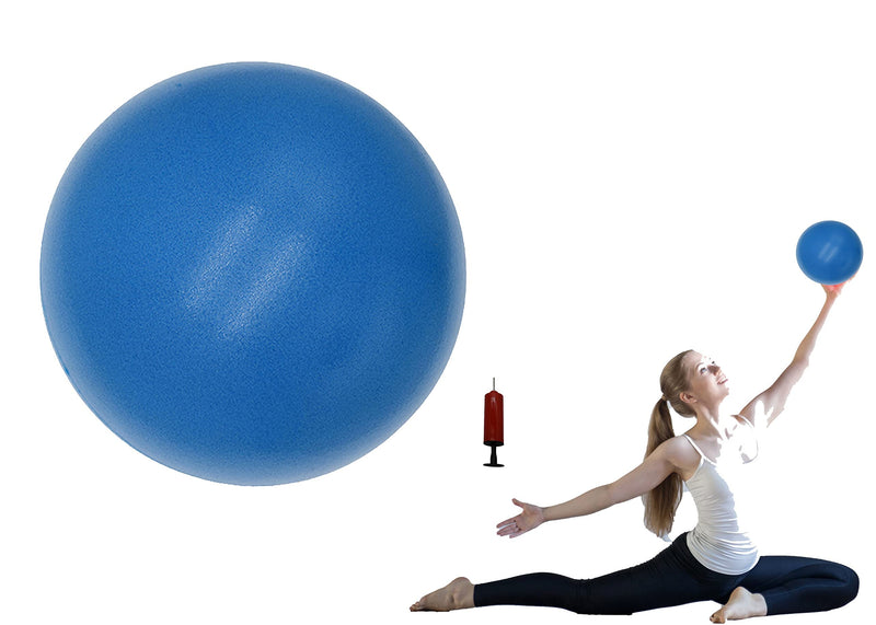 [Australia] - Small Exercise Ball for Between Knees, 6 inch Pilates Ball with Pump, Mini Yoga Core Ball Physical Therapy blue 