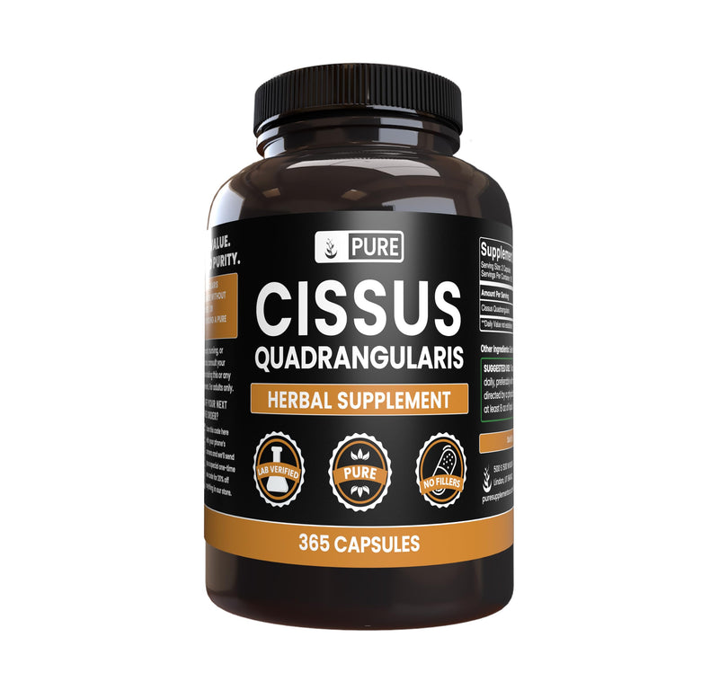 [Australia] - Pure Original Ingredients Cissus Quadrangularis (365 Capsules) No Magnesium Or Rice Fillers, Always Pure, Lab Verified 365 Count (Pack of 1) 