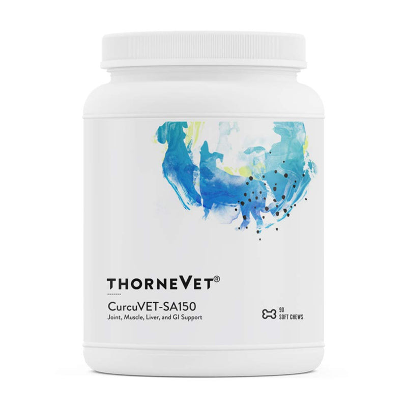 ThorneVET CurcuVET-SA150 – Joint, Muscle, Liver & GI Support for Medium & Large Dogs, 90 Soft Chews - PawsPlanet Australia