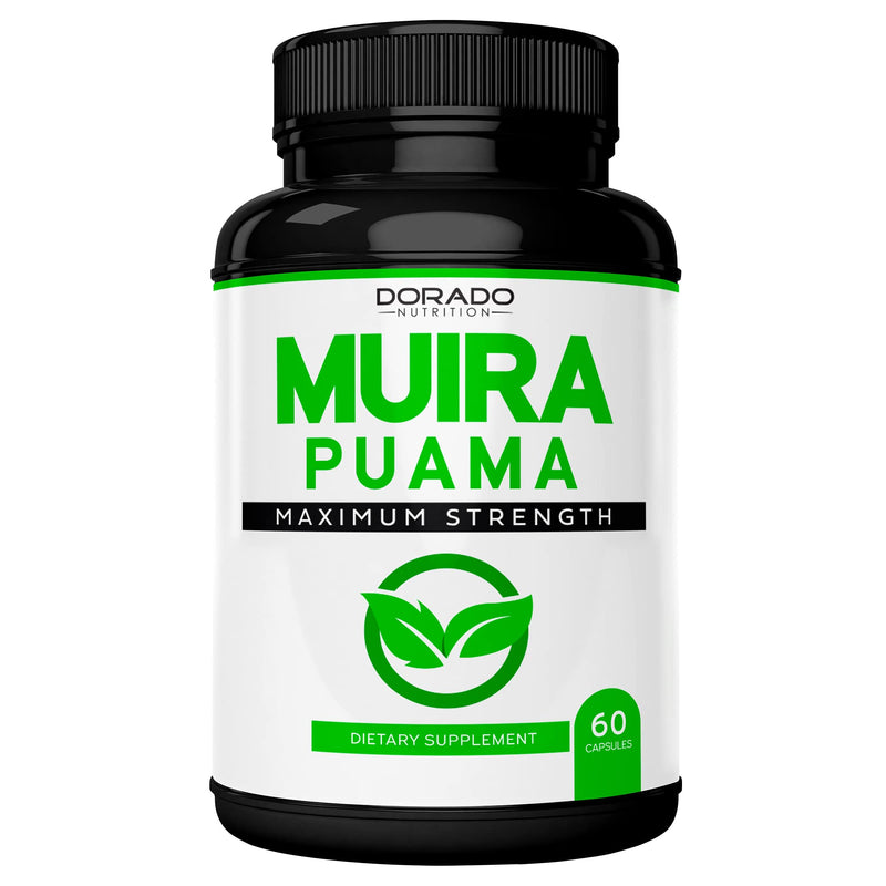 [Australia] - Muira Puama Root Extract 1000mg for Men and Women - Premium Capsules - 60 Count - Zero Fillers - Third Pary Tested - Gluten Free & Non-GMO - USA Made - Quality Guarantee - Tested for Potency & Purity 
