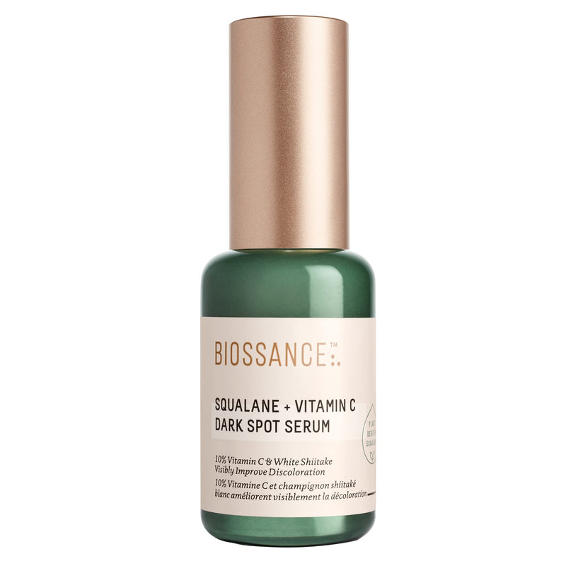 Biossance Squalane + Vitamin C Dark Spot Face Serum – 10% Vitamin C Serum & White Shiitake – Hydrating, Fragrance-Free, Non-Irritating, for Daily Use for All Skin Types 1.01 Fl Oz (Pack of 1)