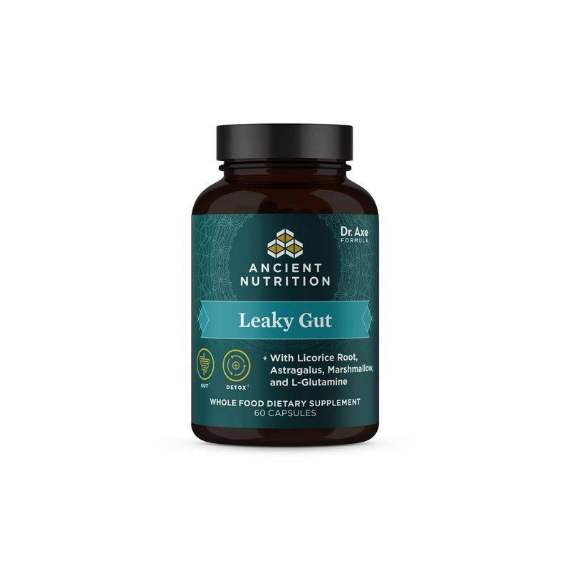 [Australia] - Ancient Nutrition Gut Health Supplement Leaky Gut Capsules, 60ctFormulated with Licorice Root, Astragalus, Marshmallow, and L-Glutamine, Gluten Free, Paleo and Keto Friendly, 60 Ct 
