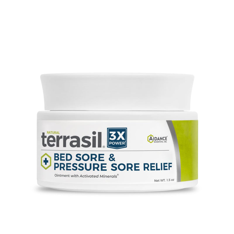 [Australia] - terrasil Bed Sores Treatment Cream & Pressure Sores Cream – Natural Ingredients for Healing of Bed Sores, Pressure Sores, Ulcers, Wounds, 3X Action for Soothing Relief (1.5 oz jar) 