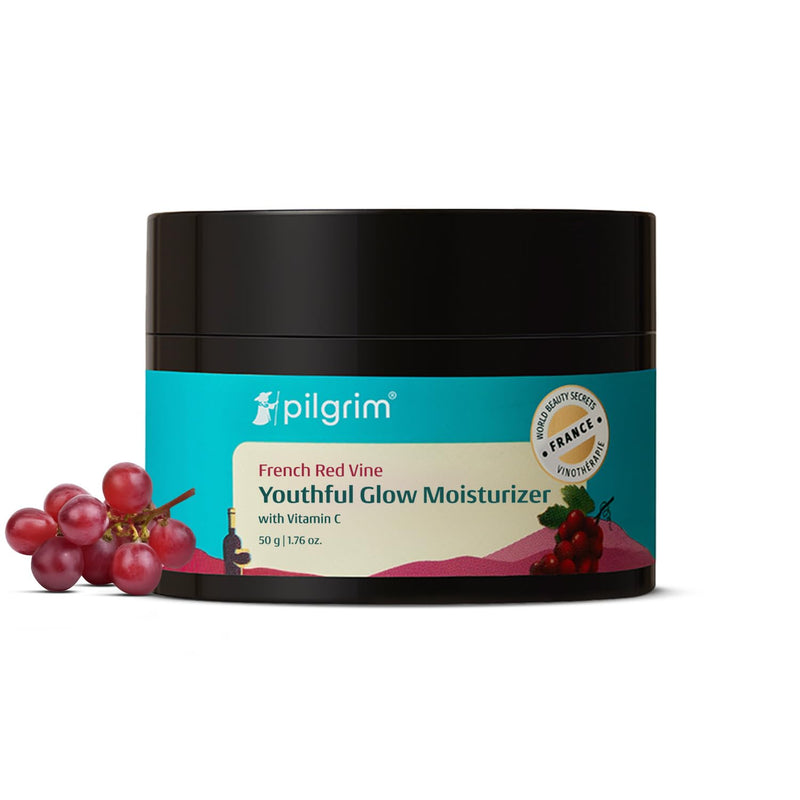 Pilgrim Red Vine Vitamin C Face Cream SPF 30 | with Rosehip Oil (PA+++) | Fights Wrinkle | Provides Long Lasting Sun Protection | 1.76 Oz (50gm)