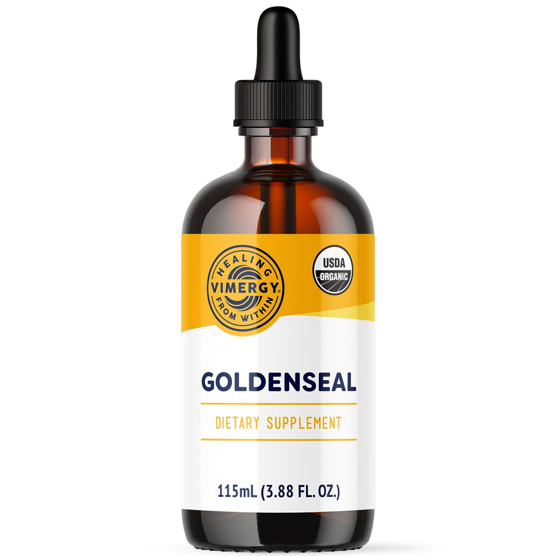 [Australia] - Vimergy USDA Organic Goldenseal Extract, 57 Servings - Alcohol-Free, Gluten-Free, Non-GMO, Kosher, Corn-Free, Soy-Free, Vegan & Paleo Tincture (115 ml) 