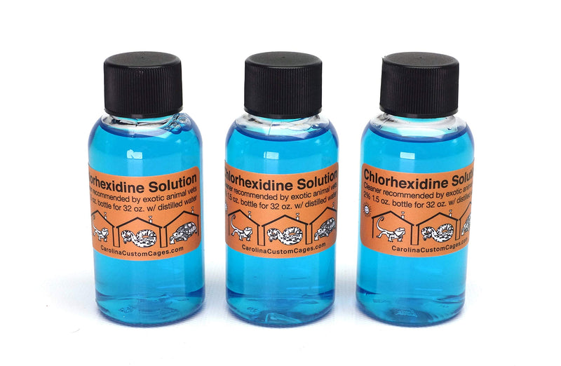 CAROLINACUSTOMCAGES Carolina Custom Cages Chlorhexidine Solution 2%; 3 Refills Make 32 oz. Each of Working Solution - PawsPlanet Australia