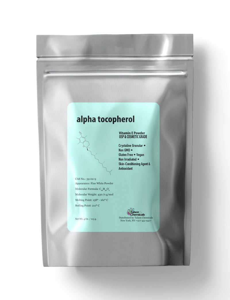 Alpha Tocopheryl Acetate Vitamin E Powder for Skin Care DIY Cosmetic Grade 700 IU Acetate Powder (4 Ounce / 113 Gram) 4 Ounce (Pack of 1)