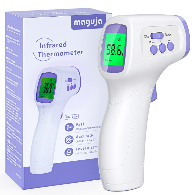 [Australia] - Thermometer for Adults and Kids Forehead Thermometer for Kids Digital Touchless Thermometer Infrared Forehead Thermometer with 3 in 1 LCD Display Fever Alarm and Memory Function 