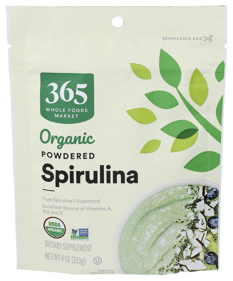 [Australia] - 365 by Whole Foods Market, Organic Spirulina Superfood Powder, 4 Ounce 4 Ounce (Pack of 1) 