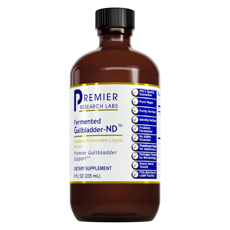 [Australia] - Premier Research Labs Fermented Gallbladder-ND - Gallbladder Cleanse, Milk Thistle and Artichoke Extract, Milk Thistle Liquid Drops, Tincture Supplement with Antioxidants, Turmeric - 8 Fl Oz Bottle 