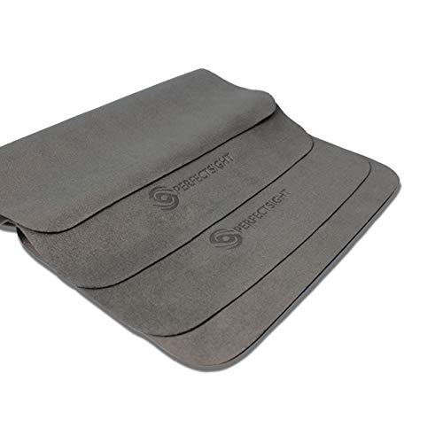 [Australia] - PERFECTSIGHT Microfiber Cleaning Cloth | Eyeglass Lens Cleaner [6 Pack, 5.7x6.7 Inch] Glasses, Phone, Camera, Computer Screen Cleaning | Safe for All Coated Lenses 6 Pack Grey 