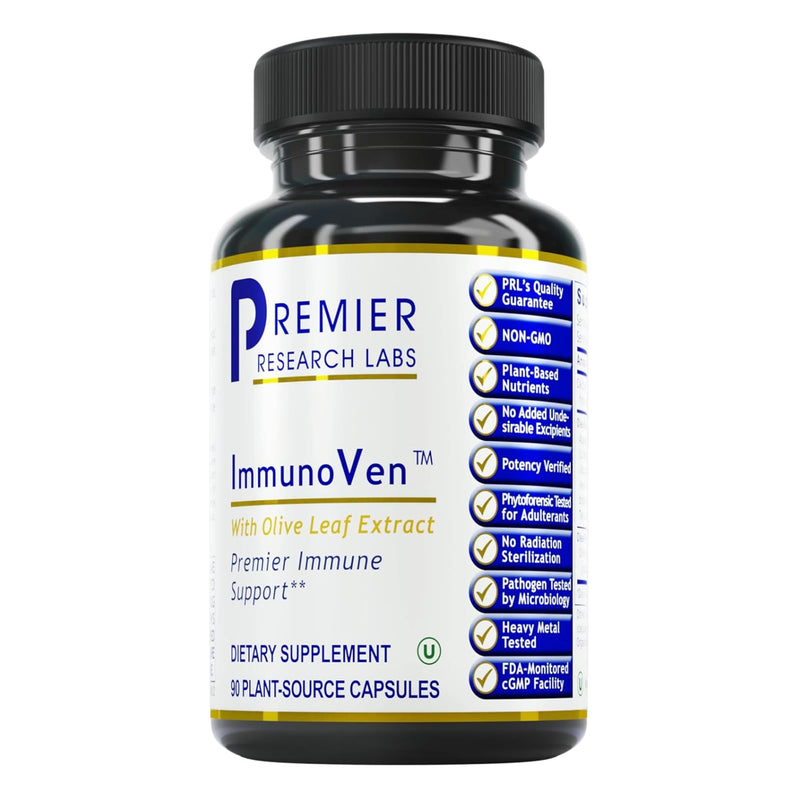 [Australia] - Premier Research Labs ImmunoVen - Immune Health Capsules, Olive Leaf Extract Capsules, Immune Support & Heart Health, Wellness Pills for Men & Women - 90 Vegetarian Capsules 