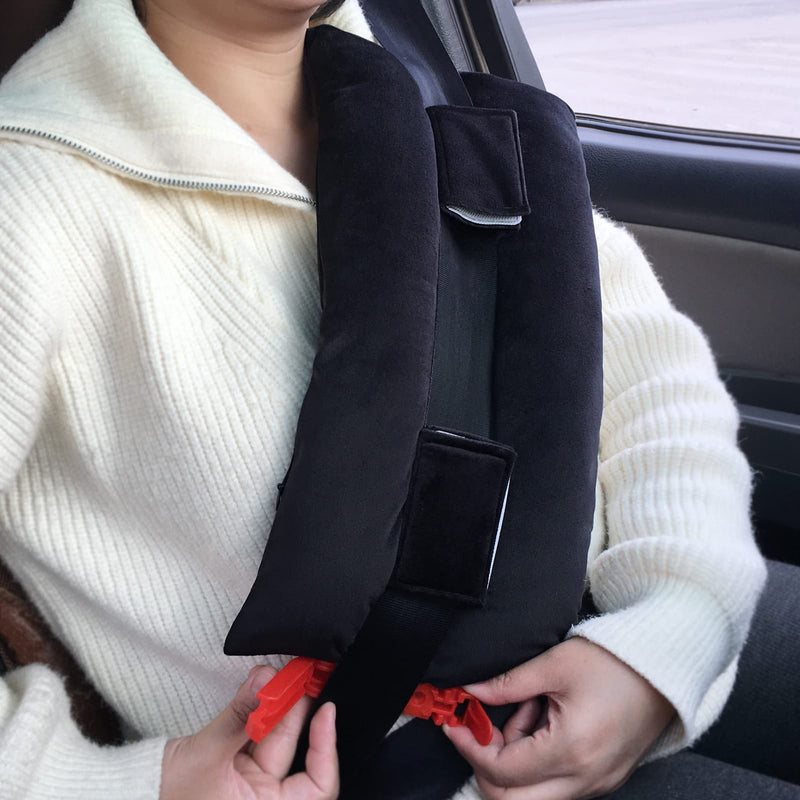 [Australia] - Mastectomy Pillow Post Heart Surgery Seatbelt Pillows Chemo Port Hysterectomy Recovery Post Op Super Soft for Breast Cancer Gifts Patients Women Black 
