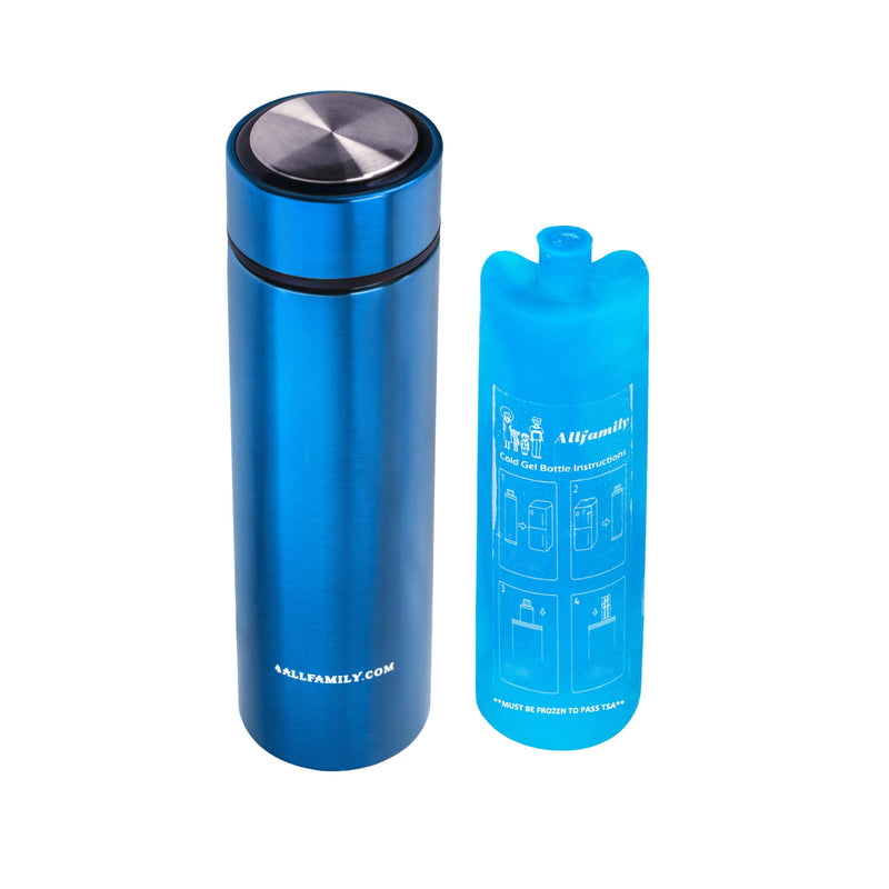 [Australia] - 4ALLFAMILY NOMAD 1-3 Pens Medicine Cooler Travel CASE Insulin Pen Cooler Box EpiPen Carry Medical Bag TSA Approved Diabetic Travel case with Biogel Ice Pack (MEDIUM, BLUE) Medium 