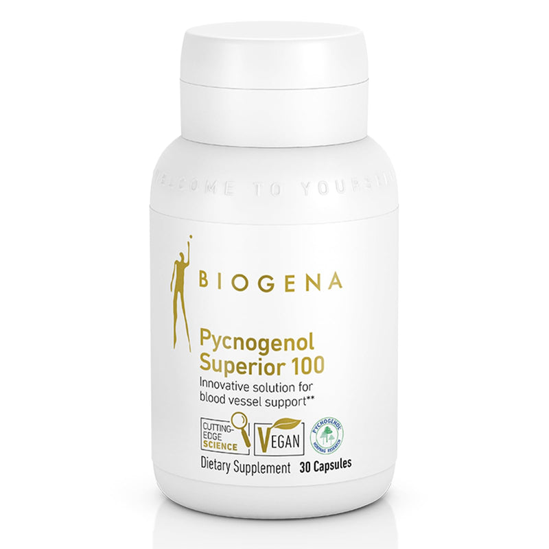 [Australia] - Biogena Pycnogenol 100 mg Gold with Premium Patented French Maritime Pine Bark Extract (Pinus Pinaster) to Support Blood Circulation 