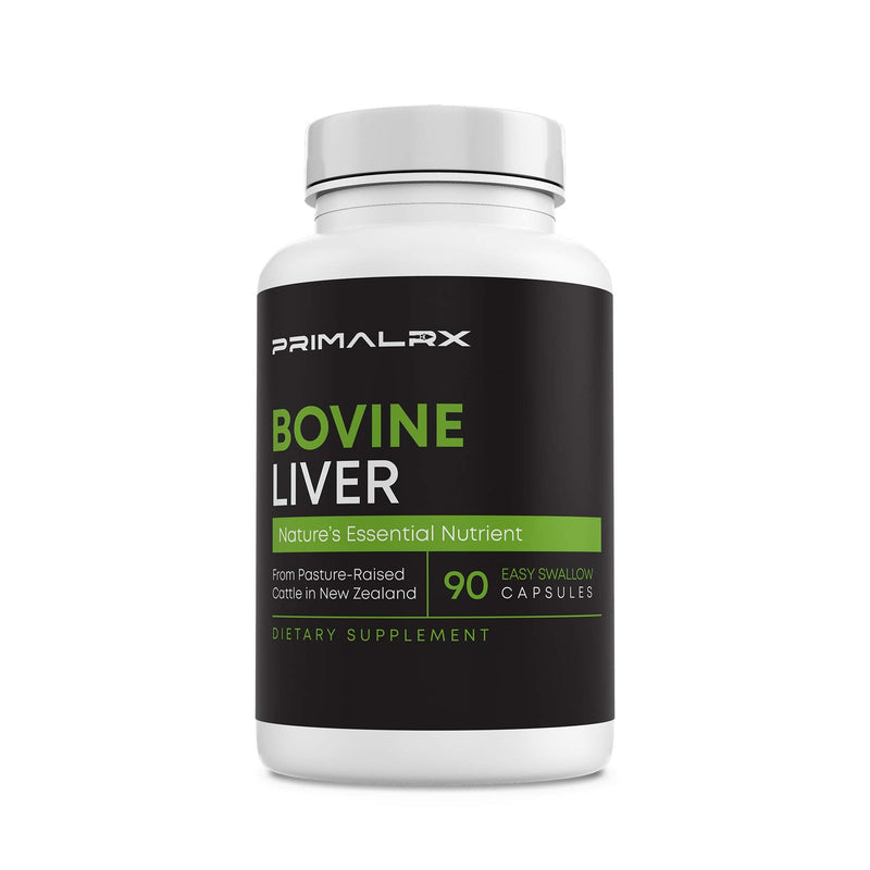 Beef Liver Supplement, Grass Fed Pasture-Raised Beef Organ Pills with Heme Iron, Vitamin A, B12 & Choline, Easy-Swallow Freeze-Dried Capsules, 90 Count