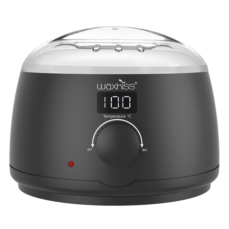 [Australia] - waxkiss Digital Hair Removal Warmer with See-Through Lid and 14oz Pot Black-1 
