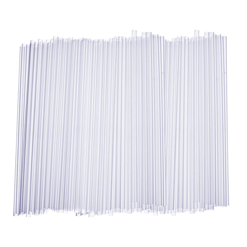 [Australia] - Comfy Package [250 Count] 7.75" High Clear Straws, Disposable Plastic Drinking Straws - Clear 250 Count 