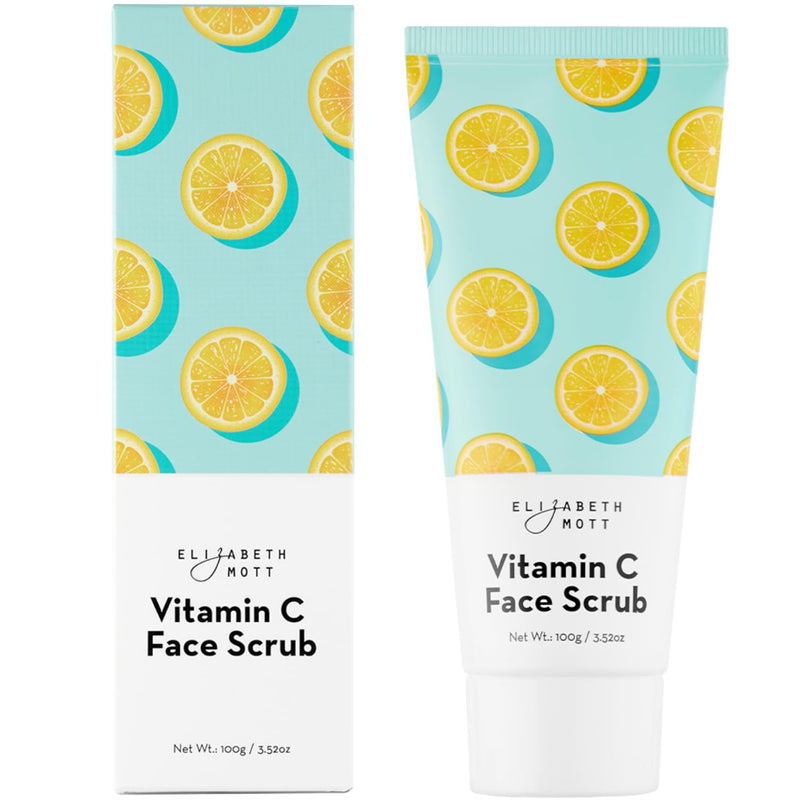 Elizabeth Mott Sure Thing Vitamin C Face Scrub, 3.52oz | Vitamin C Heat-Activated Exfoliating Scrub, Deep Pore Cleansing, Smoother Skin, Gentle Brightening, Vegan, Cruelty-Free