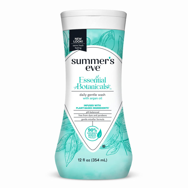 [Australia] - Summer's Eve Essential Botanicals Gentle Wash with Argan Oil, Removes Odor, pH balanced, 12 fl oz 12 Fl Oz (Pack of 1) 