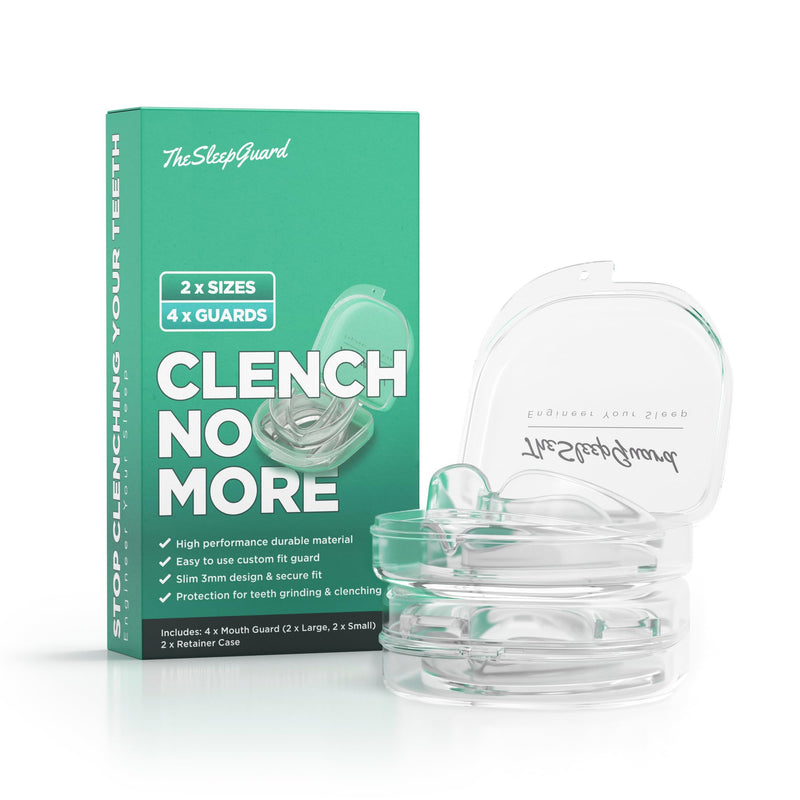 [Australia] - Mouth Guard for Clenching Teeth at Night [Pack of 4, Small & Large Sizes] ‚Äì Custom Night Guards for Teeth Grinding ‚Äì Nighttime Protection During Sleep for Men and Women 