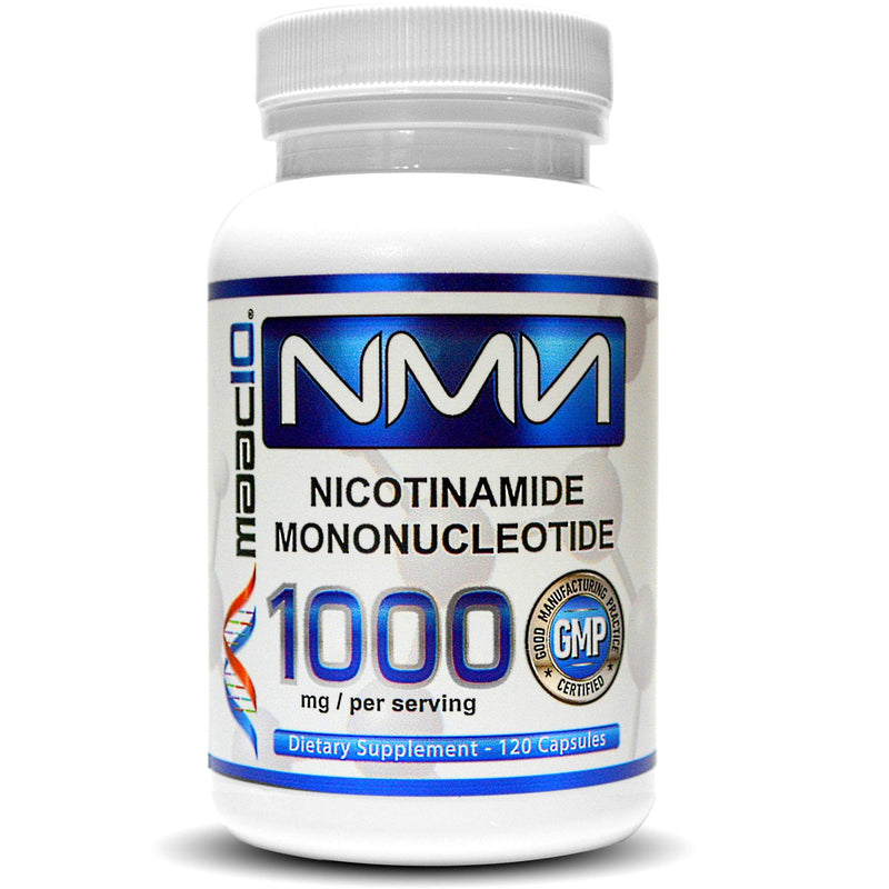 MAAC10 NMN 1000mg 99% Pure Pharmaceutical Grade Supplement, 30 Servings | For Cellular Energy, Genuine NMN Nicotinamide Mononucleotide NAD+ Supplement, Pairs Well with Trans-Resveratrol 1 Pack (1000)
