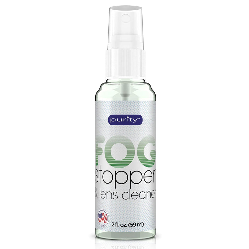 [Australia] - Purity Fog Stopper and Lens Cleaner Spray - Anti Fog Spray for Glasses & Non-AR Coated Lenses - Fog Blocker and Anti-Static Lens Cleaning Spray for Glasses, Eyewear, Goggles and Masks - 2oz 