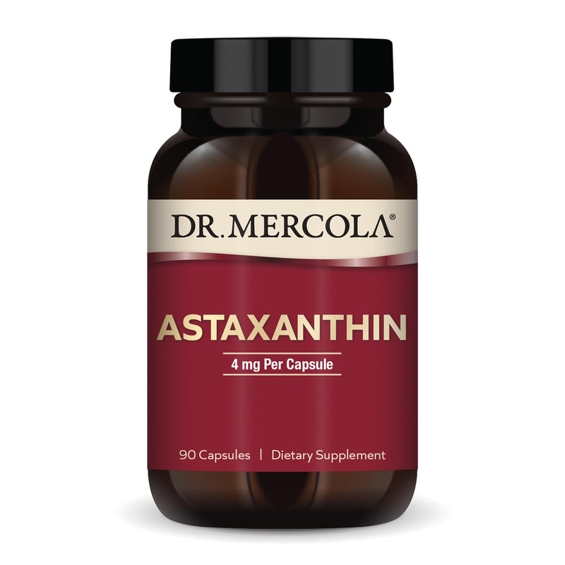 [Australia] - Dr. Mercola Astaxanthin, 90 Servings (90 Capsules), Dietary Supplement, 4 mg Per Capsule, Provides Antioxidant Power for Overall Health, Non-GMO 90 Count (Pack of 1) 
