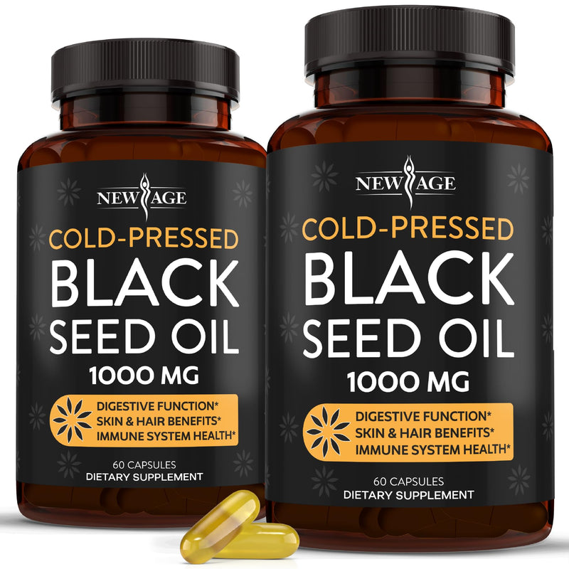 [Australia] - Black Seed Oil Softgel Capsules - Premium Cold-Pressed Nigella Sativa Producing Pure Black Cumin Seed Oil - Non-GMO & Vegetarian (120 Softgels) 120 Softgels 