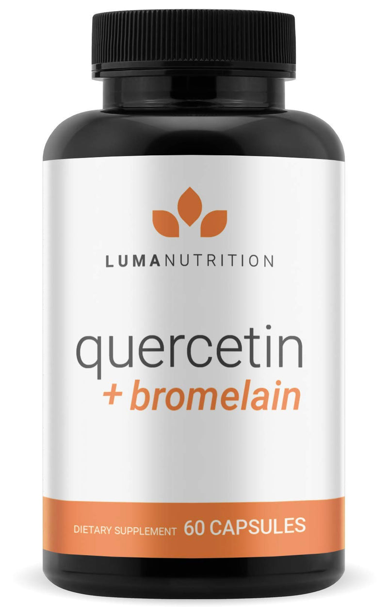 [Australia] - Luma Nutrition Quercetin 500mg - Quercetin with Bromelain - Powerful Quercetin - Premium Bromelain - Antioxidant - Immune Support - 60 Capsules 