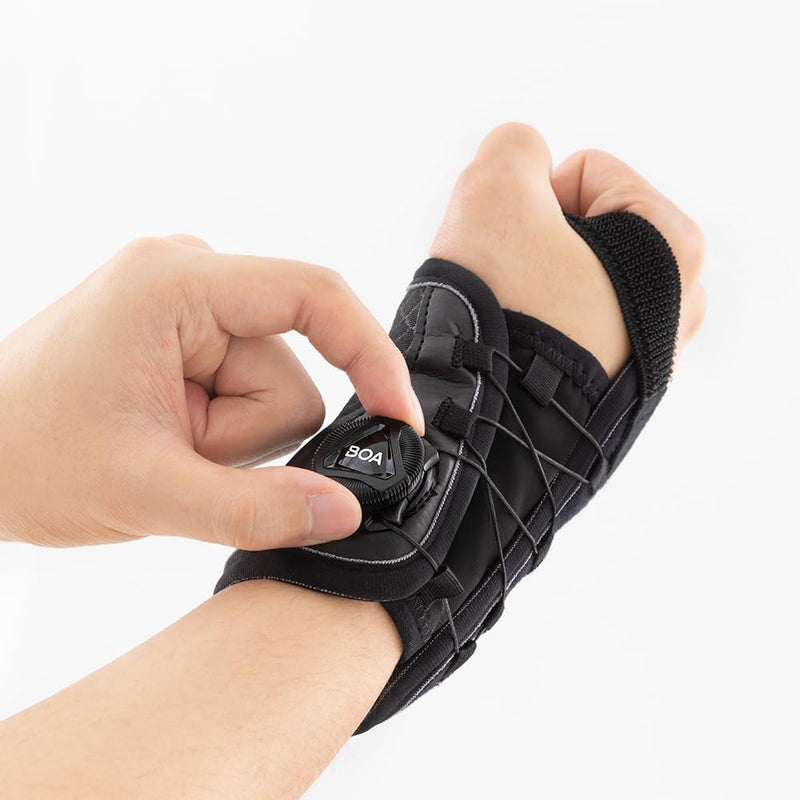 [Australia] - SOZO Boa Micro Adjustable Wrist Brace, Support with Splint for Carpal Tunnel, Tendonitis, Arthritis, Wrist Injury and Pain (Right, Medium) Right 
