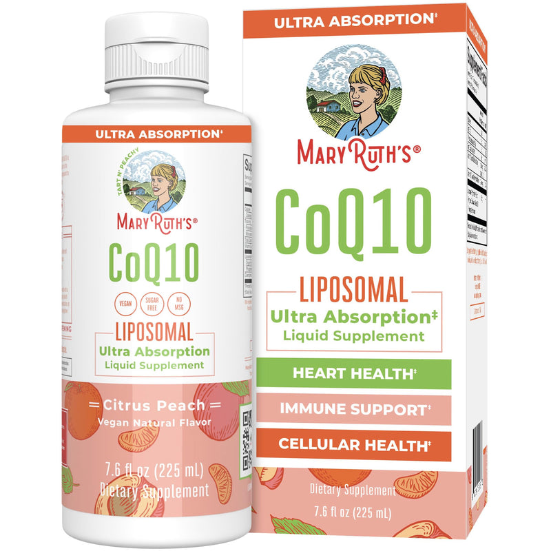 MARYRUTH'S CoQ10 Liquid Liposomal, 45 Servings, Immune Support Supplement | Coenzyme Q10, 75mg CoQ10, Mitochondrial Support & Immune System, Vegan, Non-GMO, 45 Servings