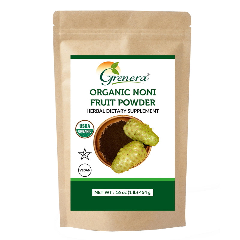 [Australia] - Grenera Organic Noni Fruit Powder, 1 lb (454 g) ‚Äì Organic, Non ‚Äì GMO, Gluten Free 