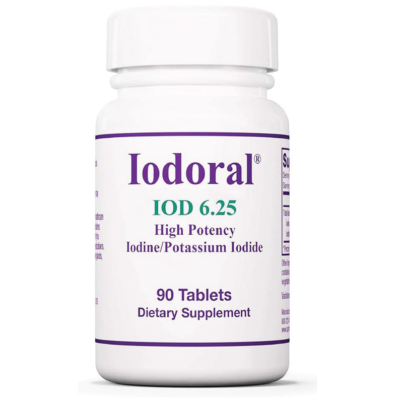 [Australia] - Iodoral 6.25 mg – Iodine Supplements for Thyroid Support, Potassium Iodide Tablets, Lugol Solution, Daily Vitamins and Minerals, High Potency Iodine Tablets – 90 Tablets 1-Pack 