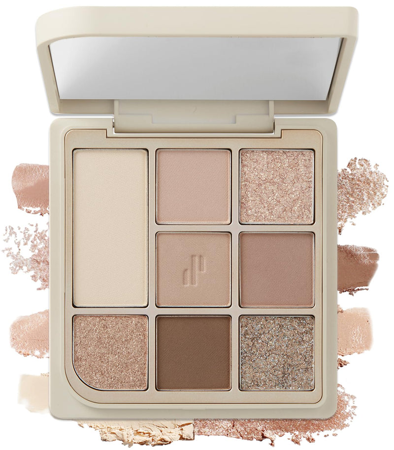 [Australia] - Heart Percent Dote On Mood Eye Palette, Matte & Glitter Nudy Theme Soft & Elegant Look Makeup Eyeshadow (04 Another Nude Facets) 04 Another Nude Facets 