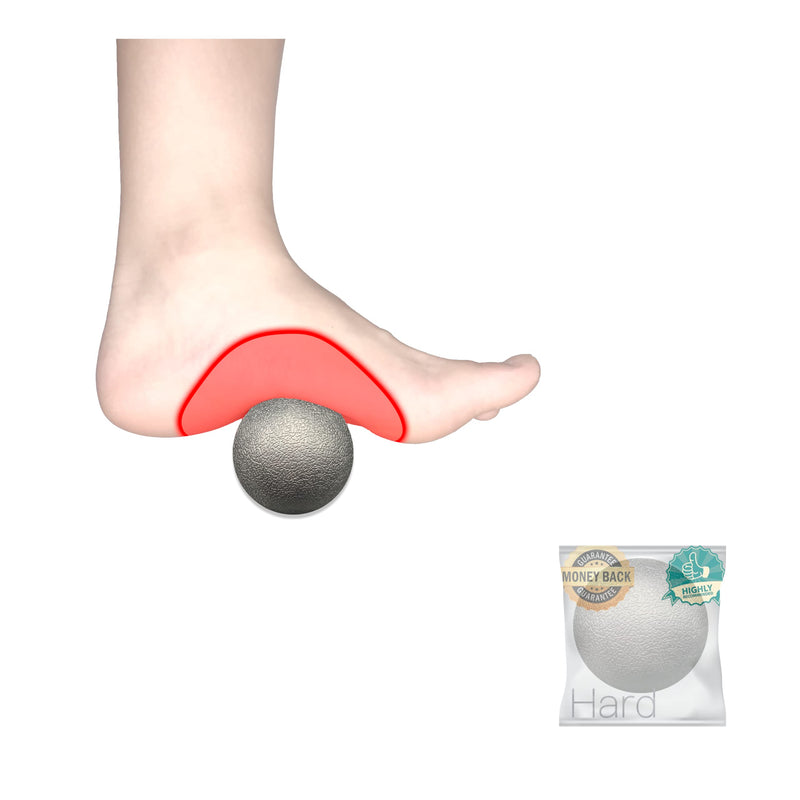 [Australia] - Plantar Fasciitis Relief Massage Ball ‚Äì Lacrosse Ball, Foot Massage Roller & Myofascial Release Ball for Foot Pain, Trigger Point Therapy, Hard Ball for Deep Tissue & Fascia Massage Black 