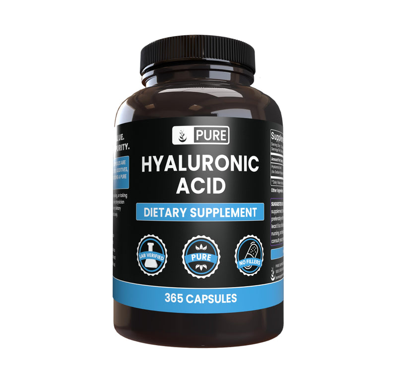 [Australia] - Pure Original Ingredients Hyaluronic Acid (365 Capsules) No Magnesium Or Rice Fillers, Always Pure, Lab Verified 