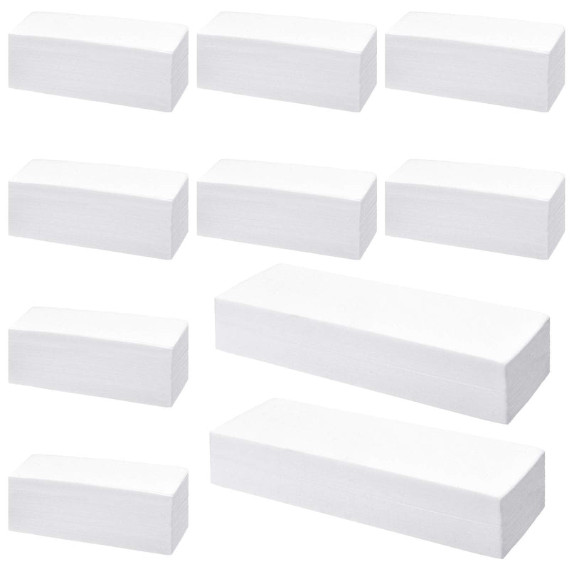 Maitys 1000 Pieces Non-woven Wax Strips for Body Facial Hair Removal Beauty Waxing Strips for Leg Face Chest Back and Bikini, 2 Sizes