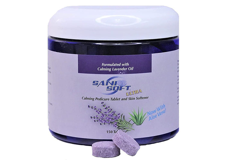 [Australia] - Pedicure Tablets for Foot Soaks, Whiten Nails, Softens Skin with Aloe Vera, All Natural, Vegan, 150 count (Lavender) 