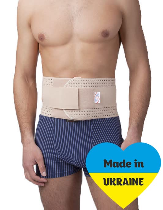 Premium Quality breathable umbilical hernia belt for men and women with support pad. Abdominal Support Binder Navel Ventral Epigastric Incisional and Belly Button Hernias (#6 for Waist Circumference: 45-49 inch (115-125cm))
