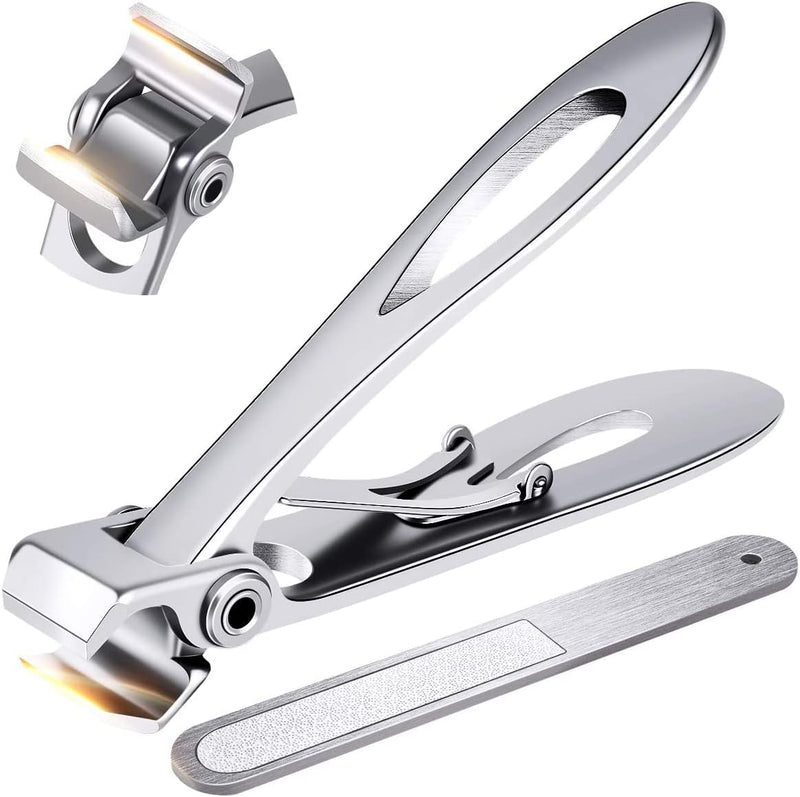 [Australia] - Toenail Clippers for Thick Nails,Professional Large Fingernail Toe Nail Clippers for Adult Seniors Men Women Silver(Large) 
